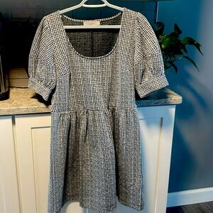 Loft baby doll dress with cap sleeve